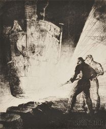 James E. Allen (American, 1894-1964) Teeming Ingots